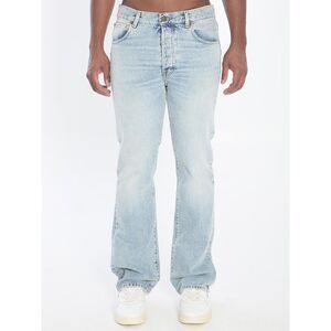HAIKURE Men's Distressed Relaxed Fit Denim Jeans Men BLUE Pants